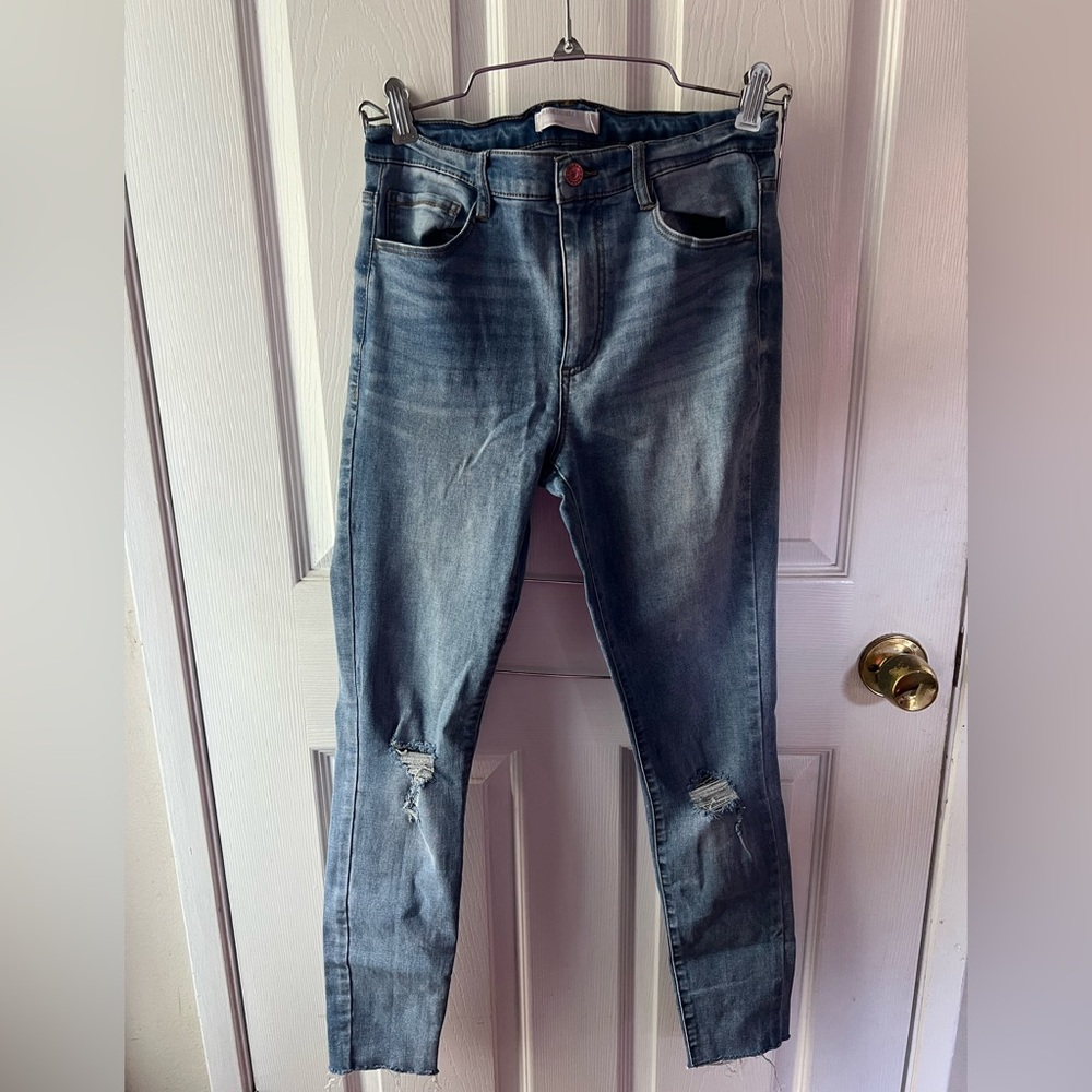 Garage Light Blue Skinny Jeans
